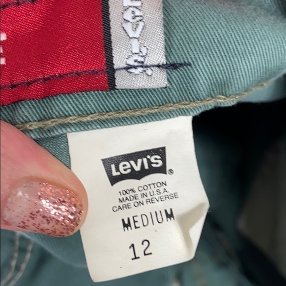 Levi’s Rare Vintage 90’s Green Silvertab Loose Fit Jeans 12(8) - Picture 5 of 10